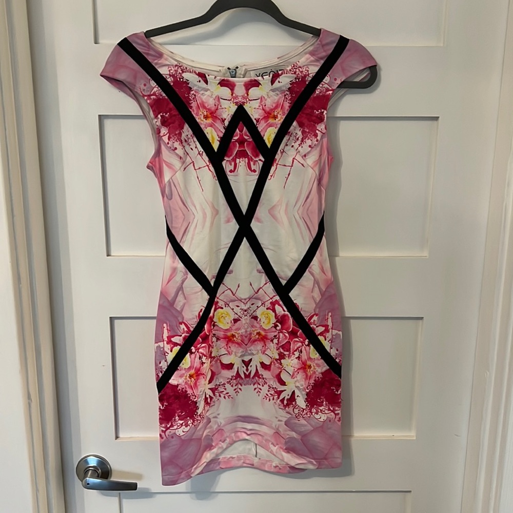 Pink mini dress
